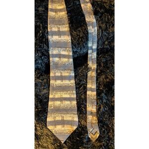 Croft & Barrow Abstract Geometric pattern Silk Neck Tie